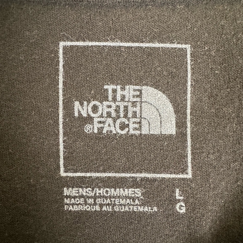 The North Face Black Short Sleeve Tee with Light Blue Logo - Picture 5 of 7